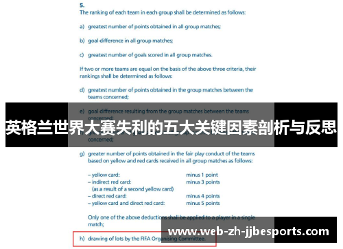英格兰世界大赛失利的五大关键因素剖析与反思