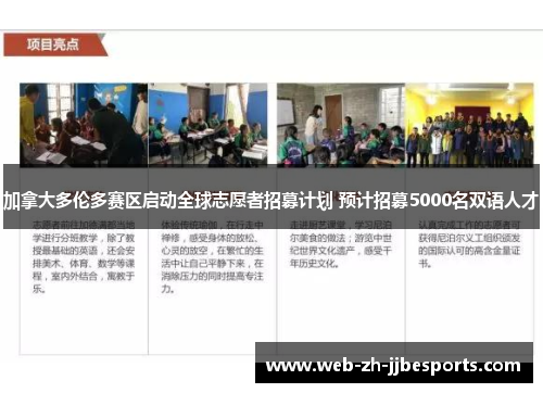 加拿大多伦多赛区启动全球志愿者招募计划 预计招募5000名双语人才 加拿大多伦多赛区启动全球志愿者招募计划 预计招募5000名双语人才